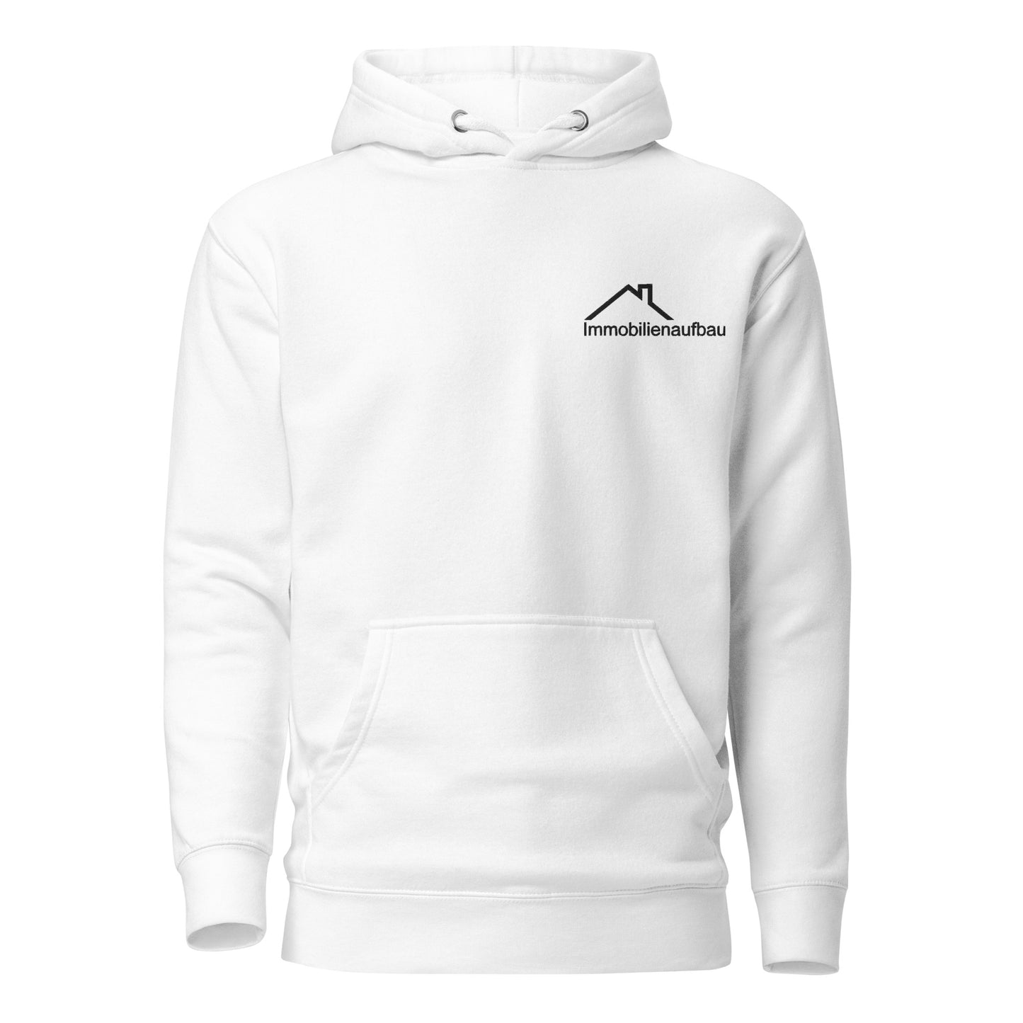 Unisex-Kapuzenpullover mit gesticktem Immobilienaufbau-Logo